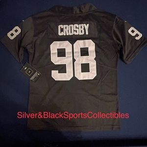 YOUTH LAS VEGAS RAIDERS STITCHED JERSEYS - SHIP SAME DAY!! Sizes Small,Med,Large